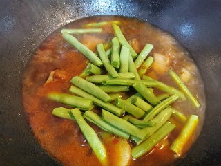 四季豆烧排骨 